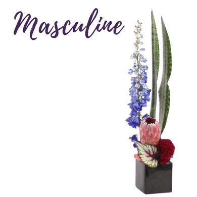 Masculine Arrangement in Delafield Wisconsin, Flora Elements